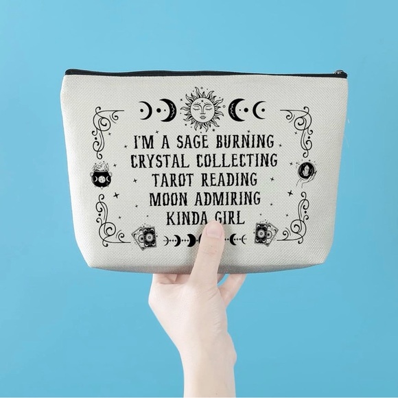 The Unbranded Brand Handbags - Mystical Canvas Pouch with Celestial Design